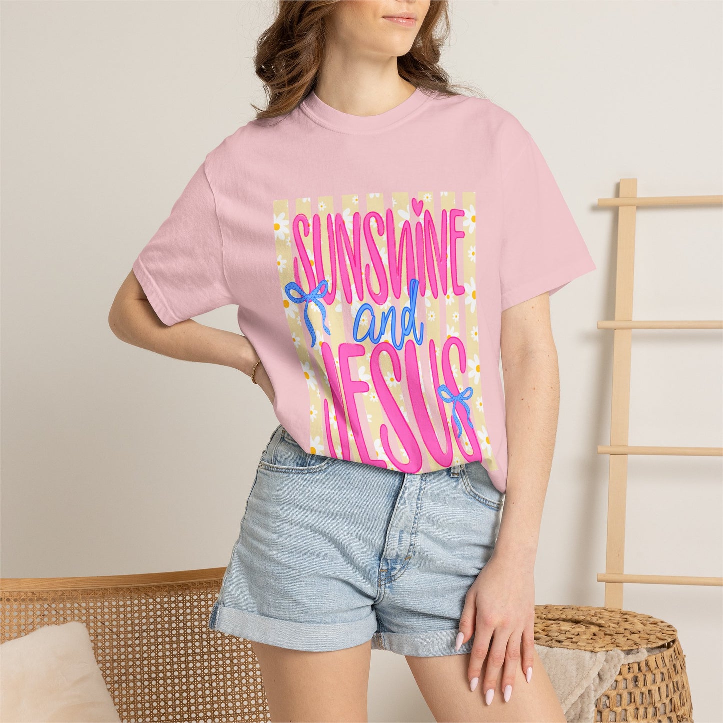 Sunshine and Jesus T-Shirt — Bright Faith Graphic Tee