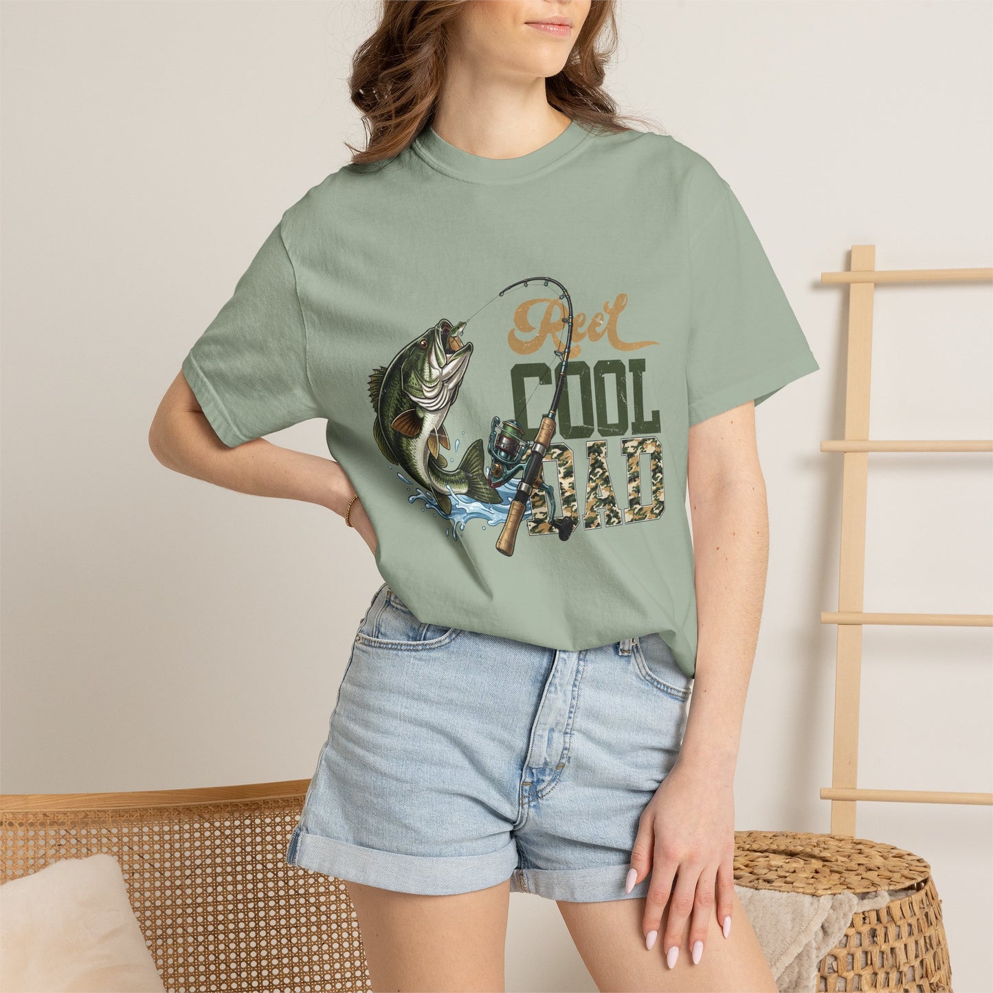 Reel Cool Dad Fishing T-Shirt — Bass Angler Gift for Fathers Day