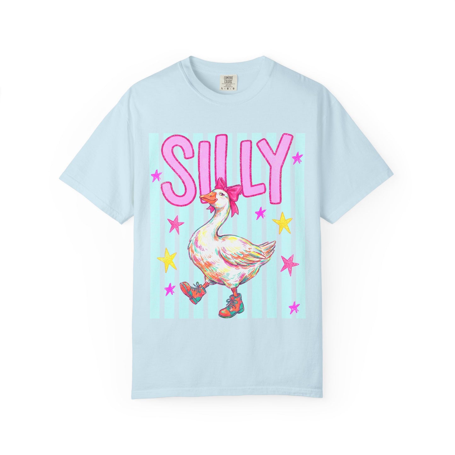 Silly Goose T-Shirt – Cute Retro Duck in Rain Boots Graphic Tee