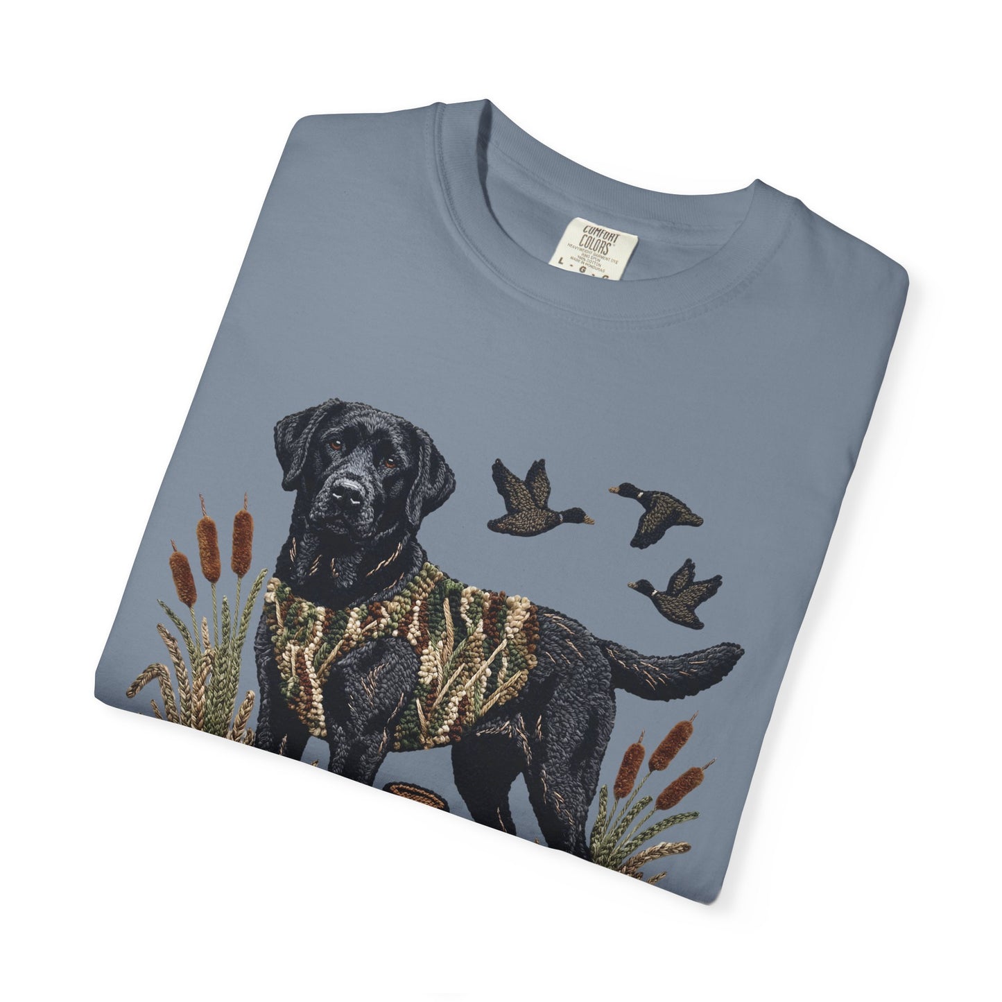 Southern Boy Hunting Dog T-Shirt — Black Lab, Duck Hunting Graphic Tee