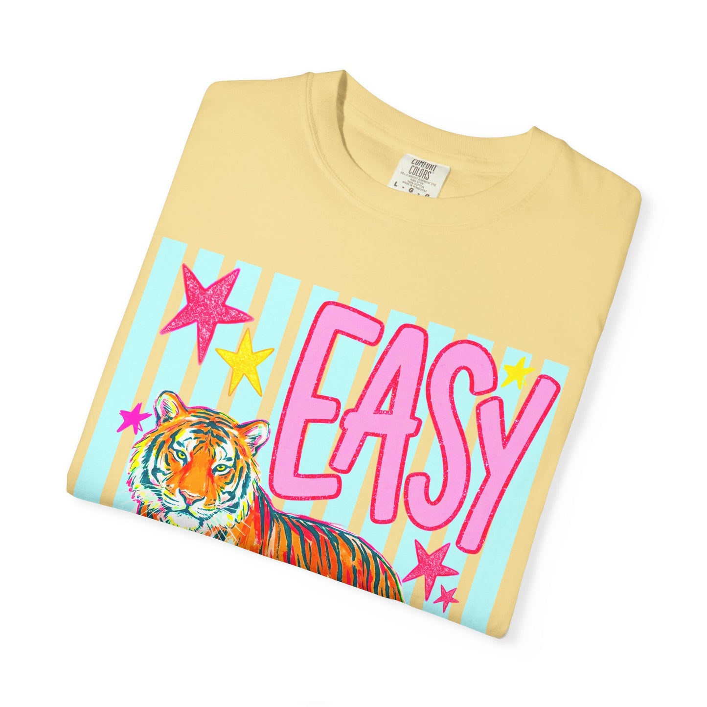 Easy Tiger T‑Shirt — Colorful Retro Tiger Graphic Tee