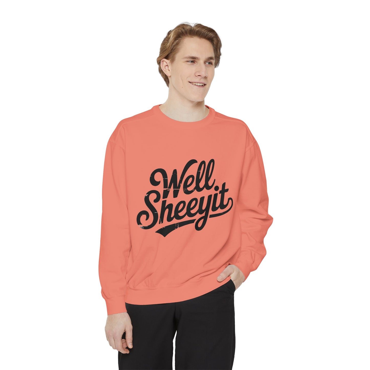 Well Sheeyit Sweatshirt — Funny Script Graphic Crewneck