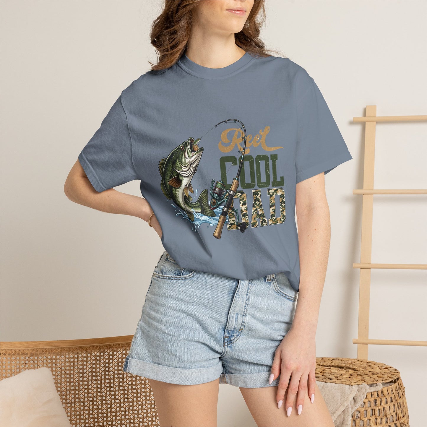 Reel Cool Dad Fishing T-Shirt — Bass Angler Gift for Fathers Day