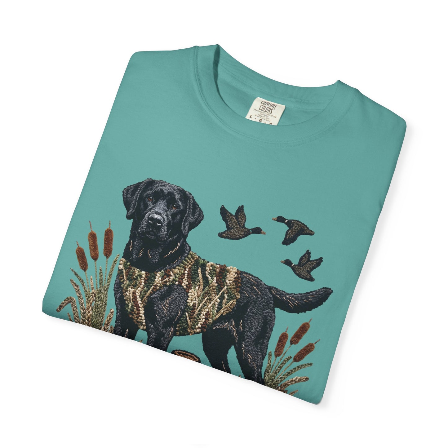 Southern Boy Hunting Dog T-Shirt — Black Lab, Duck Hunting Graphic Tee