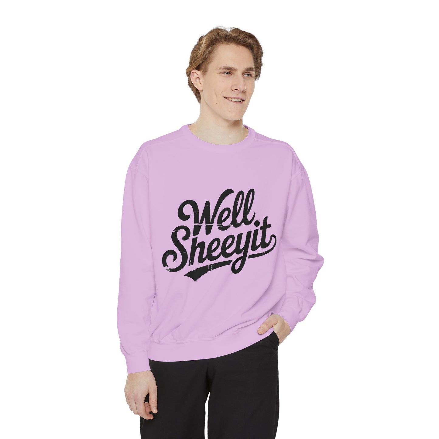 Well Sheeyit Sweatshirt — Funny Script Graphic Crewneck