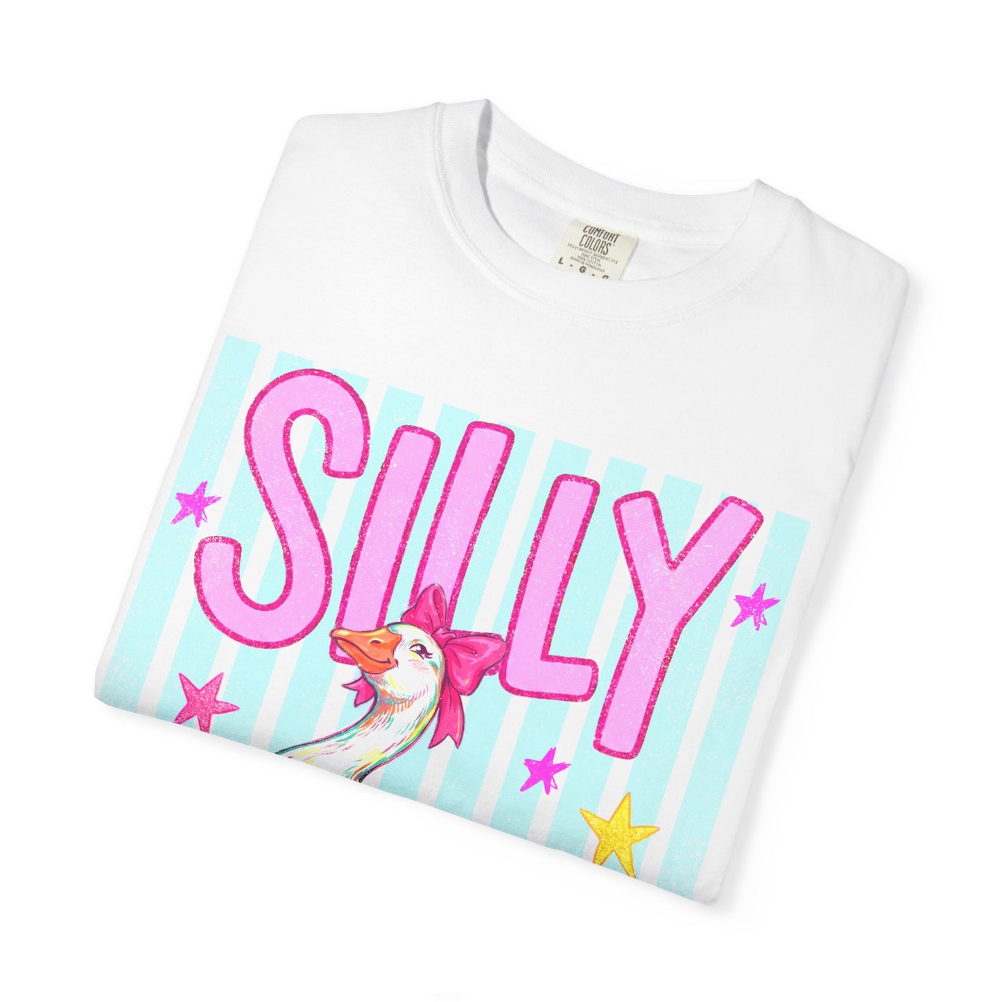 Silly Goose T-Shirt – Cute Retro Duck in Rain Boots Graphic Tee