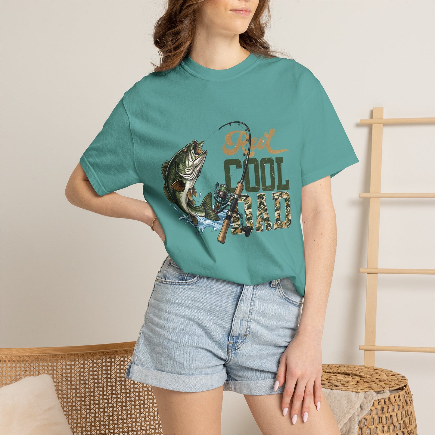 Reel Cool Dad Fishing T-Shirt — Bass Angler Gift for Fathers Day