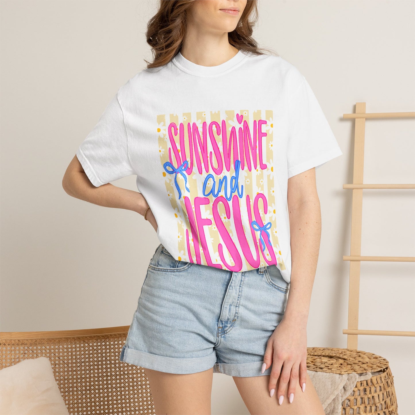 Sunshine and Jesus T-Shirt — Bright Faith Graphic Tee