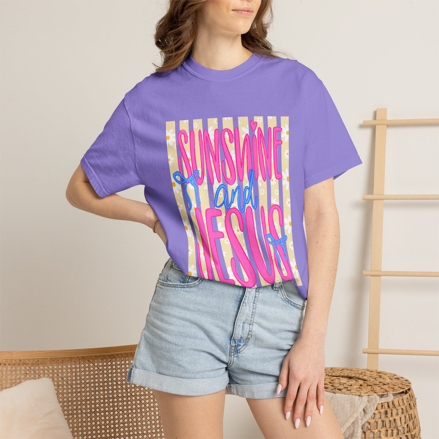 Sunshine and Jesus T-Shirt — Bright Faith Graphic Tee