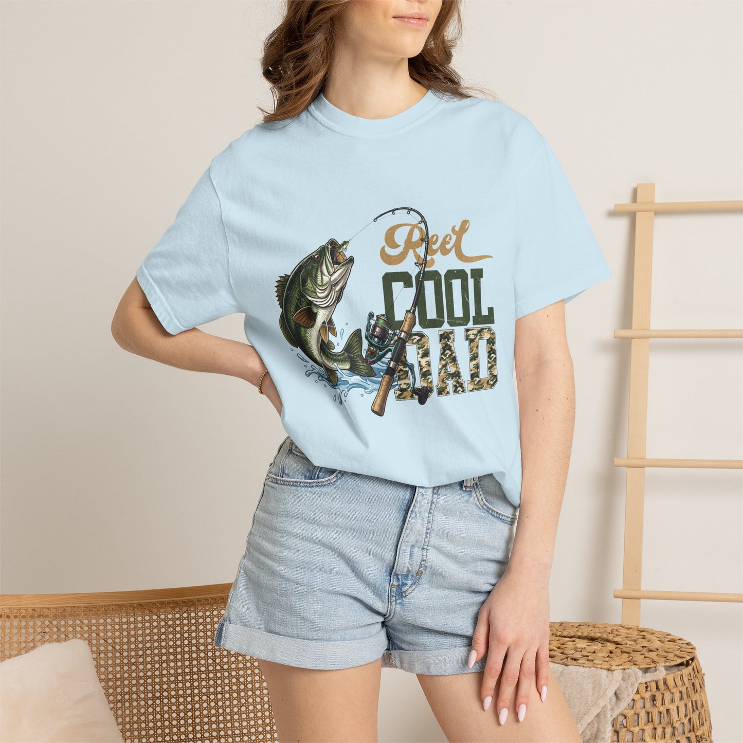 Reel Cool Dad Fishing T-Shirt — Bass Angler Gift for Fathers Day