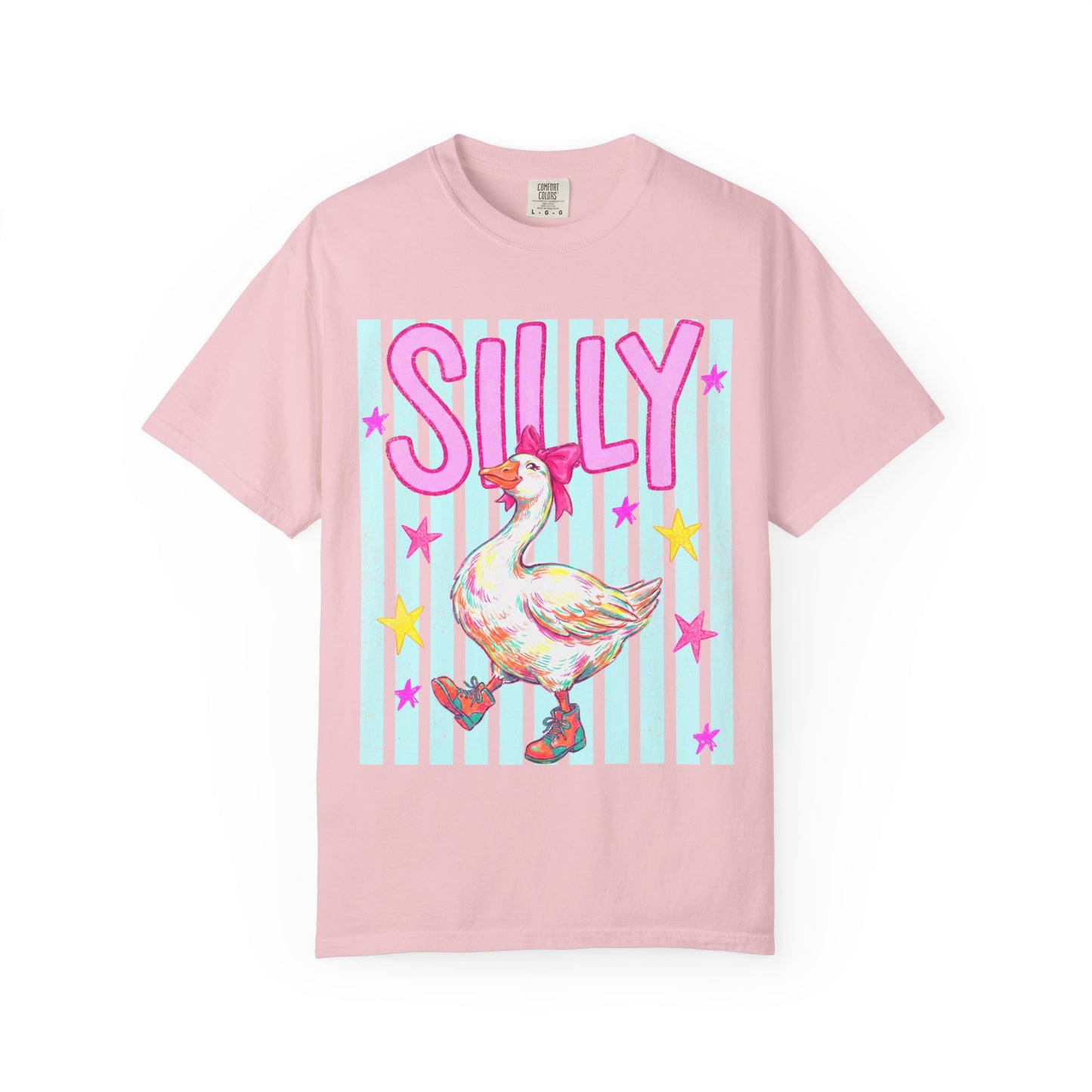 Silly Goose T-Shirt – Cute Retro Duck in Rain Boots Graphic Tee