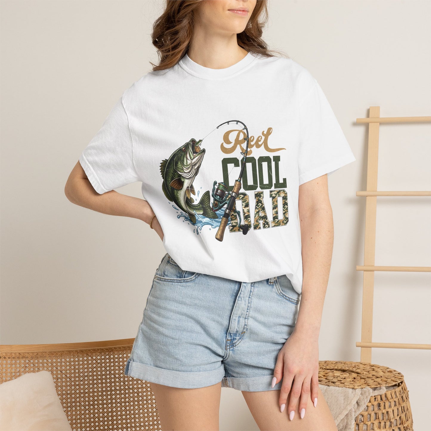 Reel Cool Dad Fishing T-Shirt — Bass Angler Gift for Fathers Day