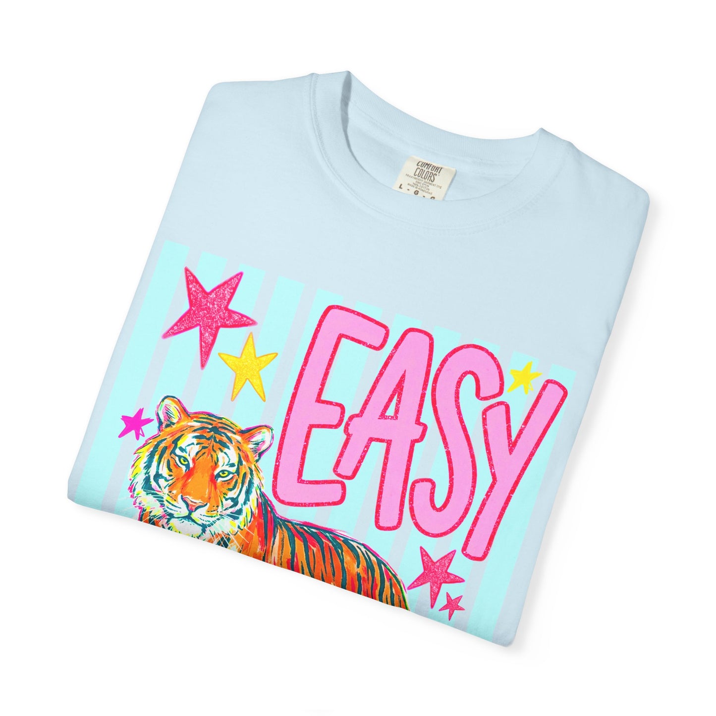 Easy Tiger T‑Shirt — Colorful Retro Tiger Graphic Tee