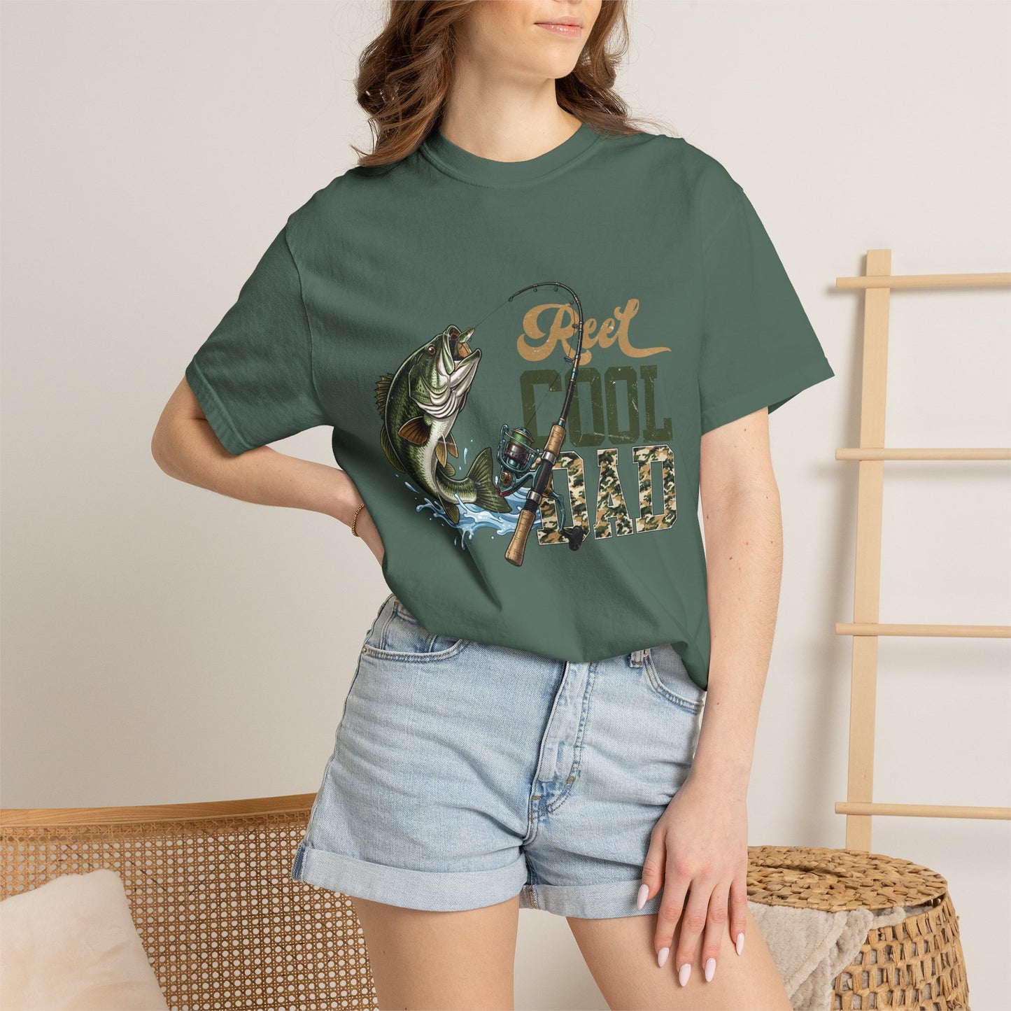 Reel Cool Dad Fishing T-Shirt — Bass Angler Gift for Fathers Day
