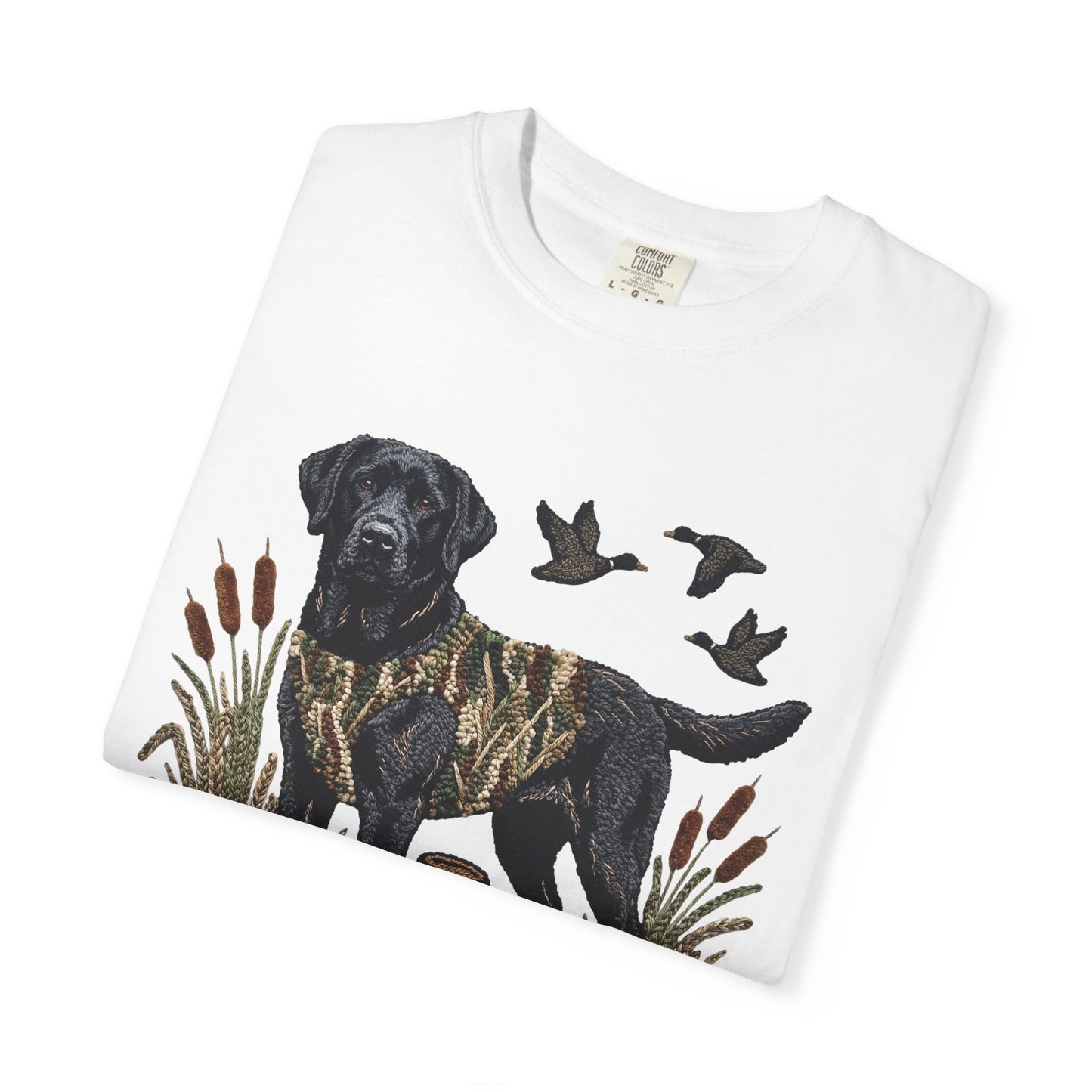 Southern Boy Hunting Dog T-Shirt — Black Lab, Duck Hunting Graphic Tee