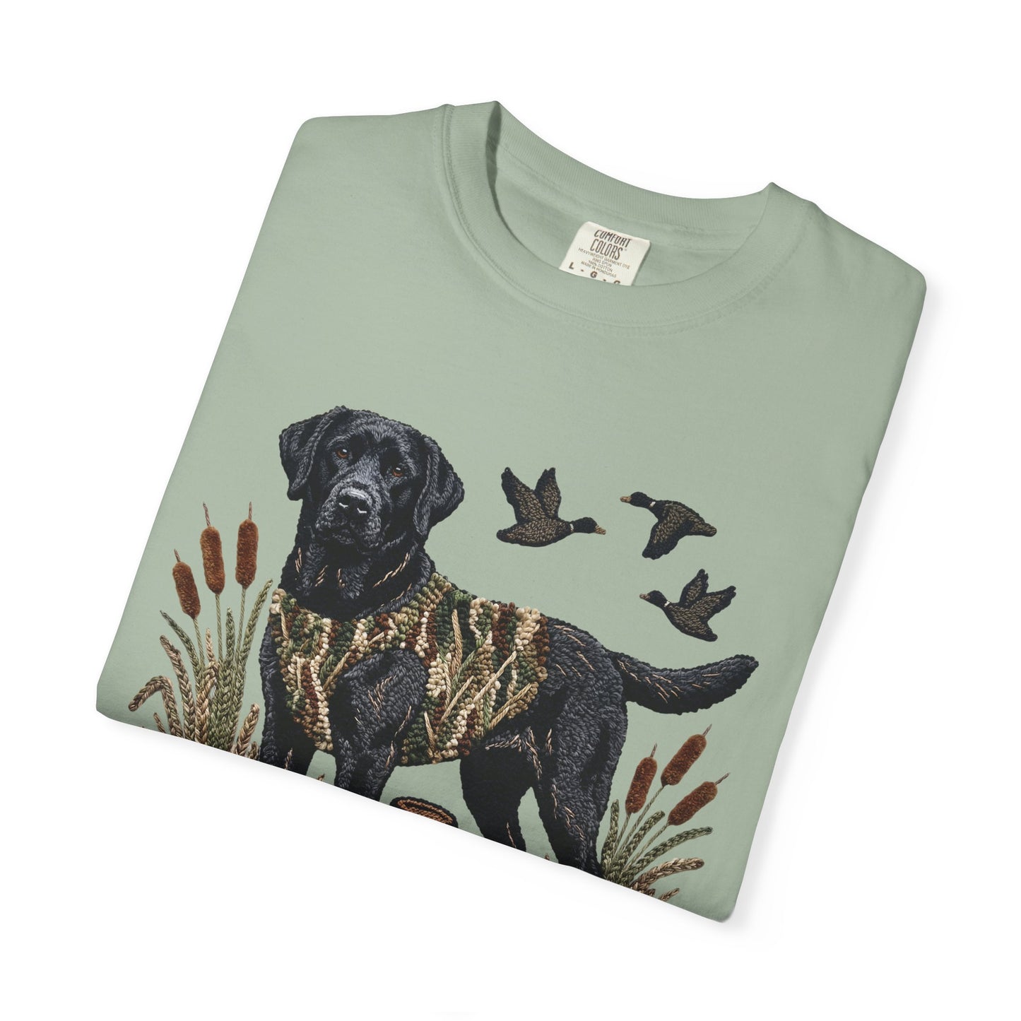 Southern Boy Hunting Dog T-Shirt — Black Lab, Duck Hunting Graphic Tee