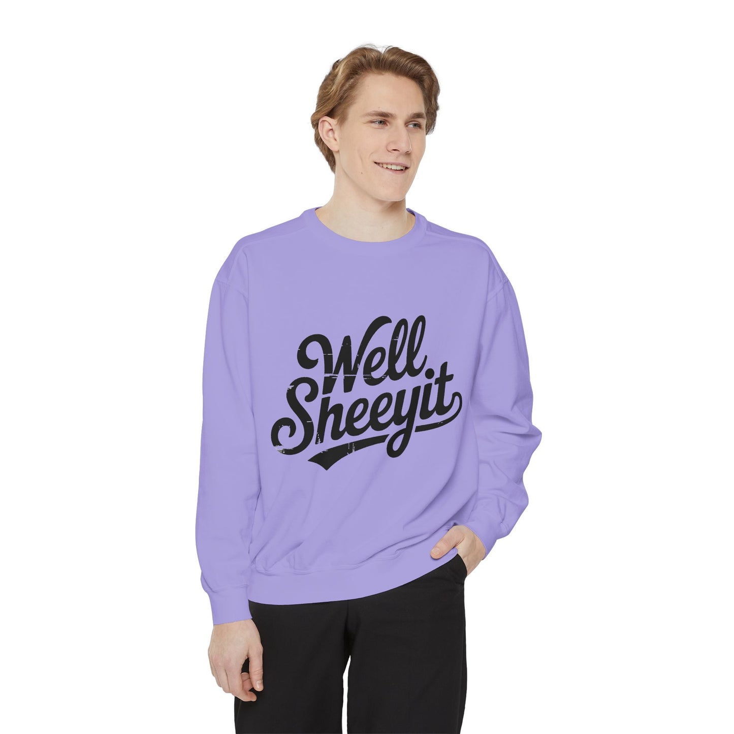Well Sheeyit Sweatshirt — Funny Script Graphic Crewneck
