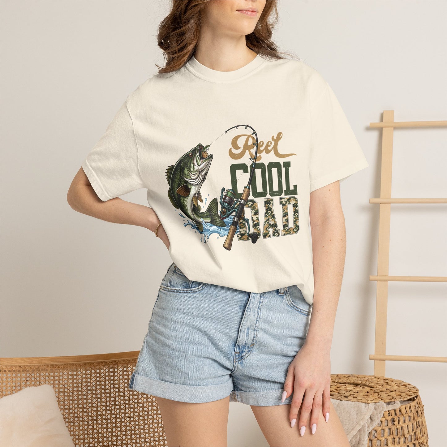 Reel Cool Dad Fishing T-Shirt — Bass Angler Gift for Fathers Day