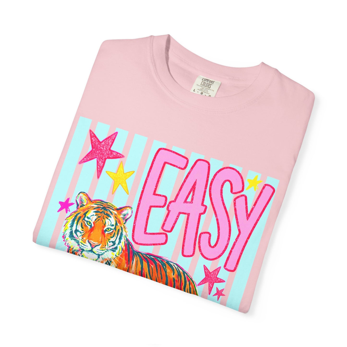 Easy Tiger T‑Shirt — Colorful Retro Tiger Graphic Tee