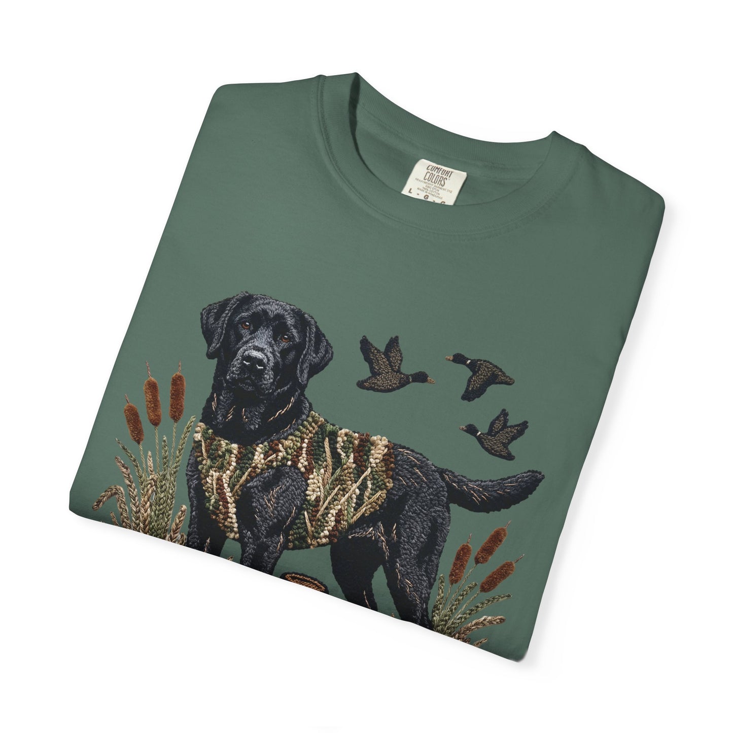 Southern Boy Hunting Dog T-Shirt — Black Lab, Duck Hunting Graphic Tee