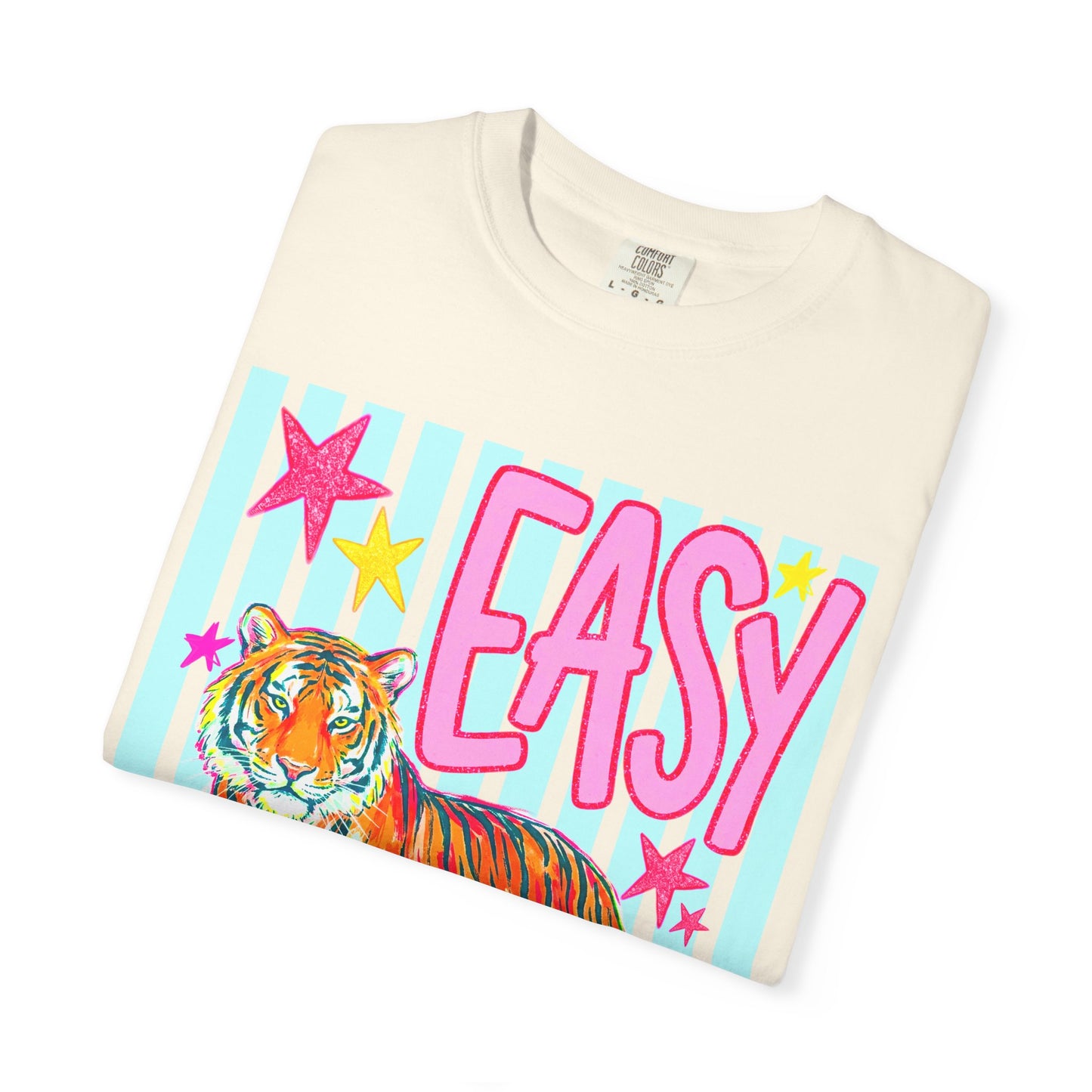 Easy Tiger T‑Shirt — Colorful Retro Tiger Graphic Tee