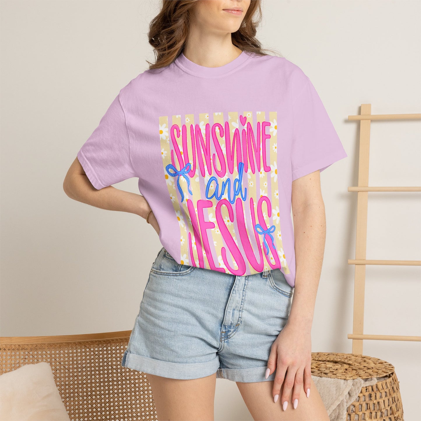 Sunshine and Jesus T-Shirt — Bright Faith Graphic Tee